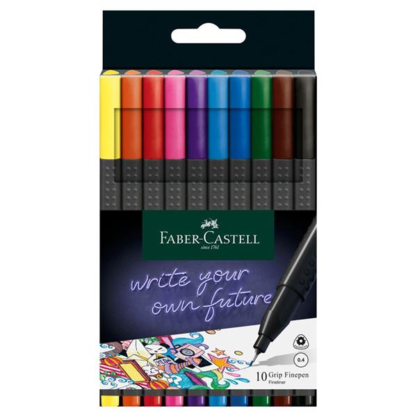 Faber Castell Grip Finepen 10 pk