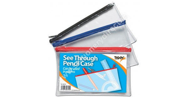 Tiger Short  See Through Pencil Case